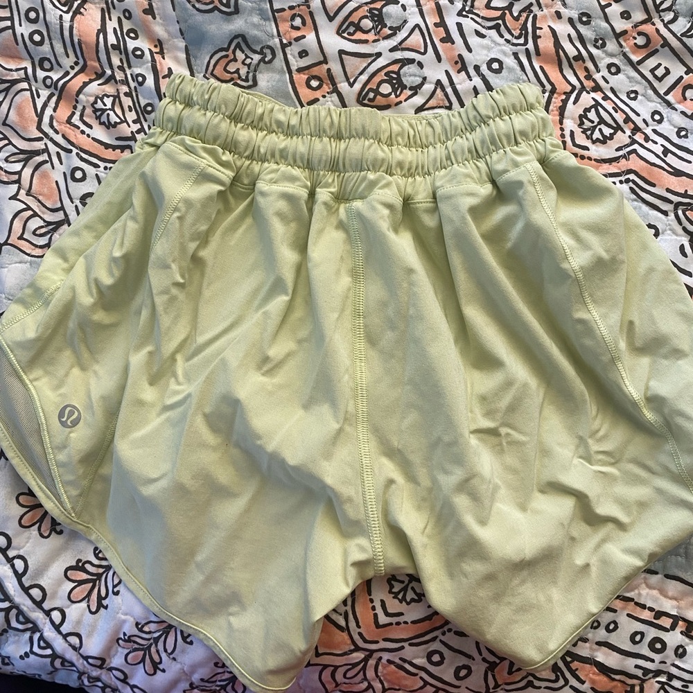 Cute color lulu lemon shorts size 2! They’re a tall fit!